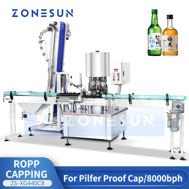 Zonesun ZS-XG440C8 8-Head ROPP Capping Machine