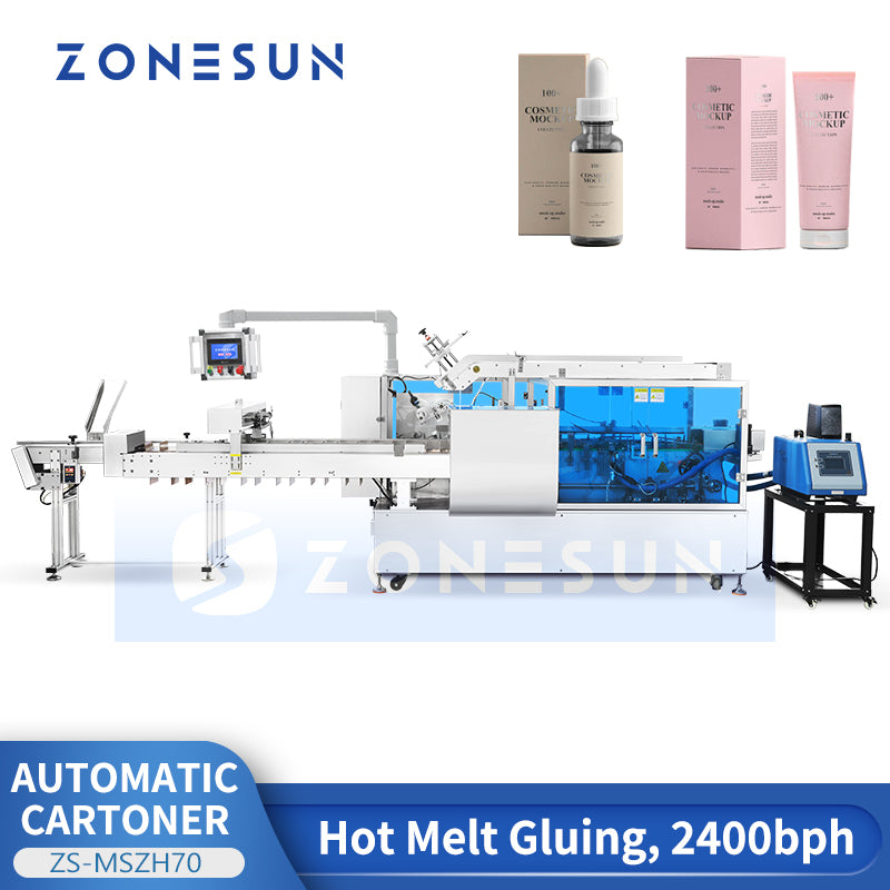 Zonesun ZS-MSZH70 Hot Melt Glue Cartoning Machine