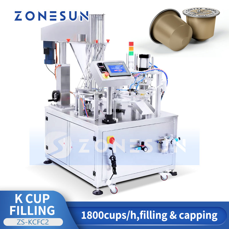 Zonesun ZS-KCFC2 Coffee K Cup Filling Machine Monoblock