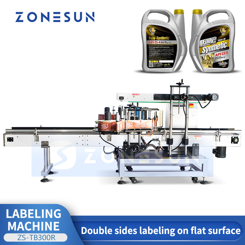 ZONESUN ZS-TB300R Automatic Flat Bottle Labeling Machine
