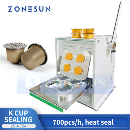 Zonesun ZS-KCS4 Coffee K Cup Sealing Machine