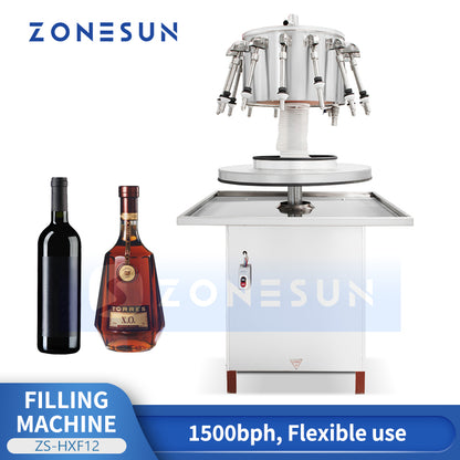 Zonesun ZS-HXF12 Rotary Wine Filling Machine