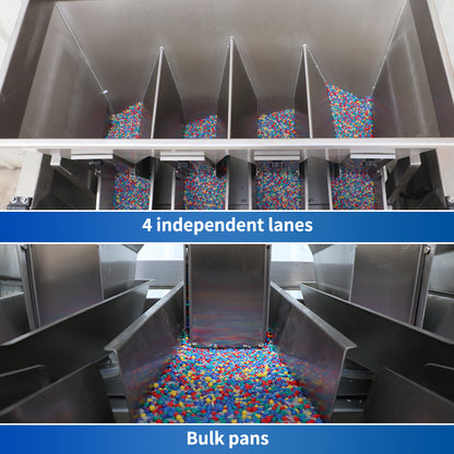 ZONESUN ZS-GW5 Vibratory Weigh Filler Bulk Pans