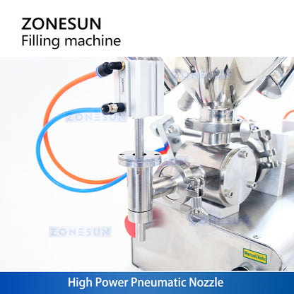 Zonesun ZS-GTJH1 Tabletop Piston Filler With Mixer And Heater