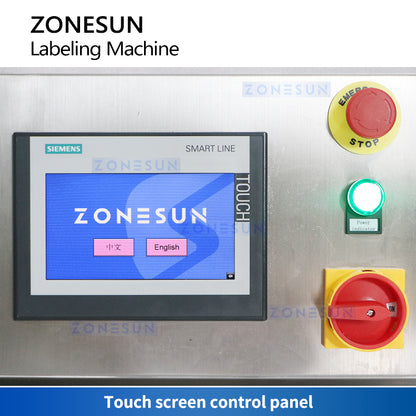 ZONESUN ZS-TB300R Automatic Flat Bottle Labeling Machine Controls
