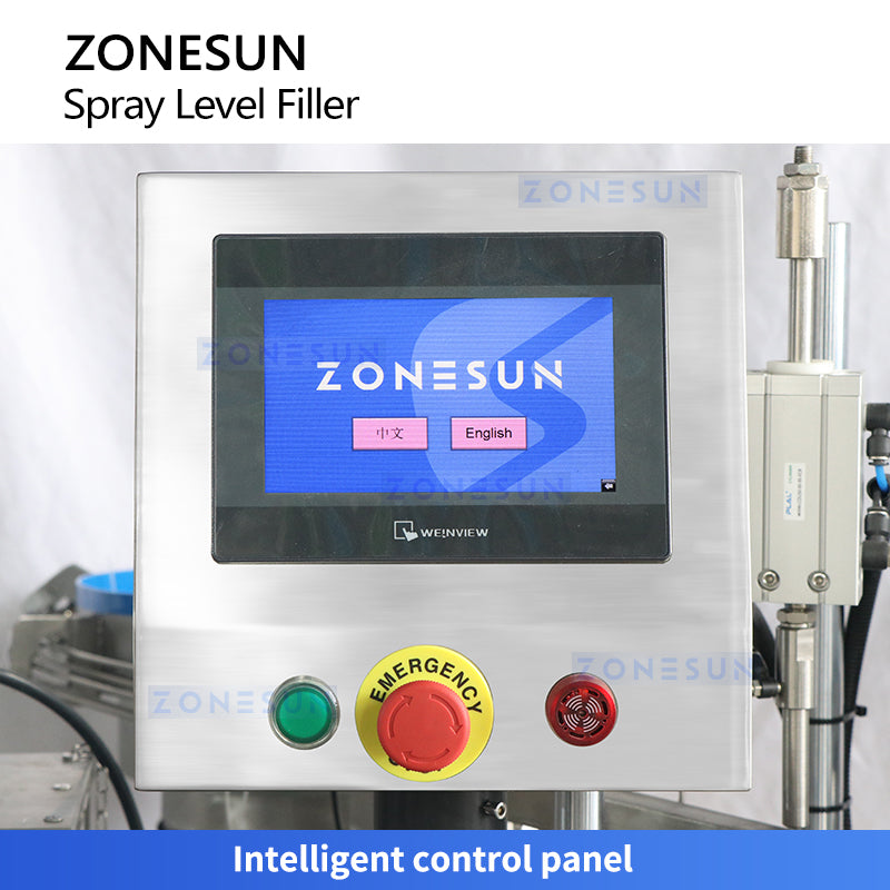 Zonesun ZS-AFC9L Automatic Perfume Packaging Machine Monoblock Control Panel