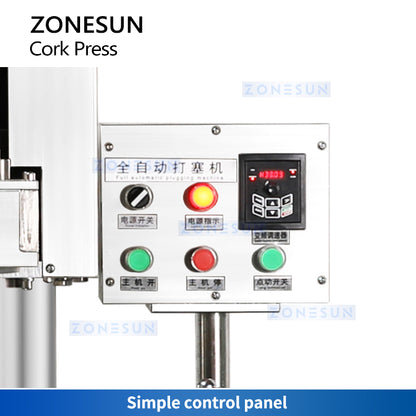 Zonesun ZS-DSJ2 Automatic Wine Corking Machine Control Panel