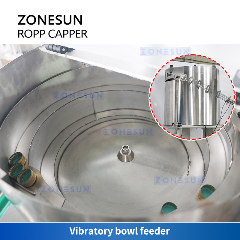ZONESUN ZS-XG440Z Automatic ROPP Capper Bowl Feeder