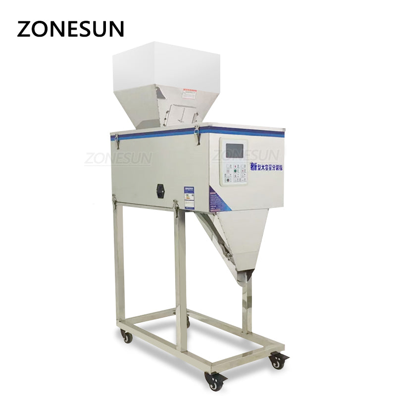 ZONESUN ZS-3000C 20-3000g Máquina de enchimento de pesagem de pó granular