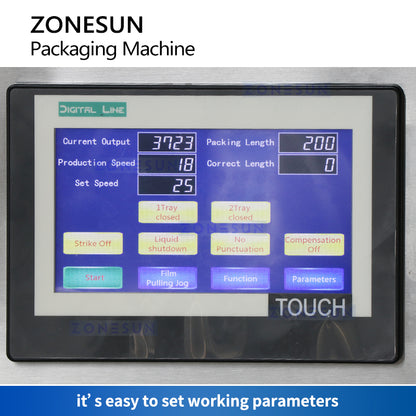 Zonesun Popcorn Pack Filling Machine PLC