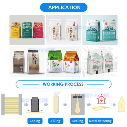 Zonesun Powder Packing Machine Applications and Working Process