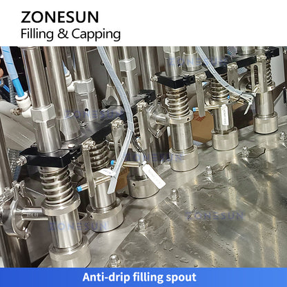 Zonesun ZS-SPFC6 High Speed Spout Pouch Filling and Capping Machine Filling Heads