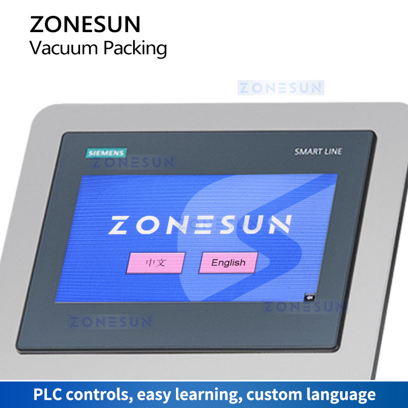 ZONESUN Automatic Rotary Vacuum Packaging Machine ZS-VPM16 Touch Screen