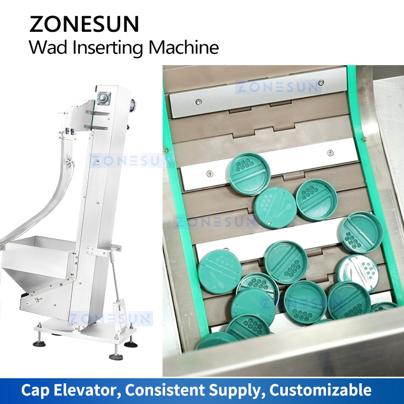 Zonesun ZS-WIM03 Wad Inserting Machine Cap Elevator