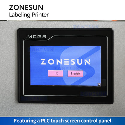 ZONESUN ZS-TB160PO Flat Surface Label Applicator Controls