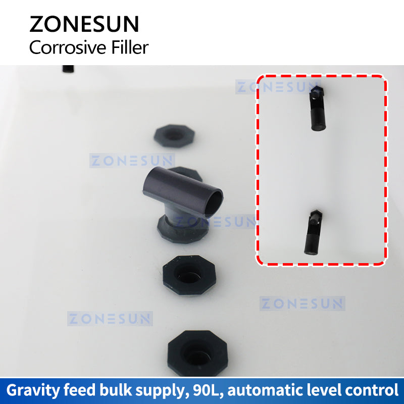 ZONESUN ZS-YTCR4A Automatic Corrosive Filling Machine Bulk Supply