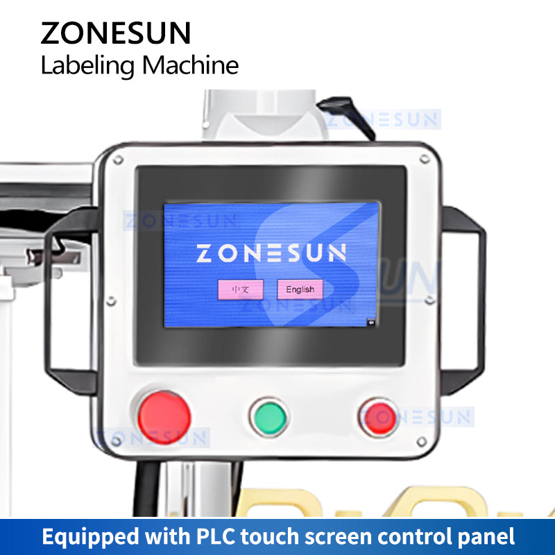 ZONESUN Automatic Hot Melt Glue Labeling Machine ZS-GTB12S Control Panel