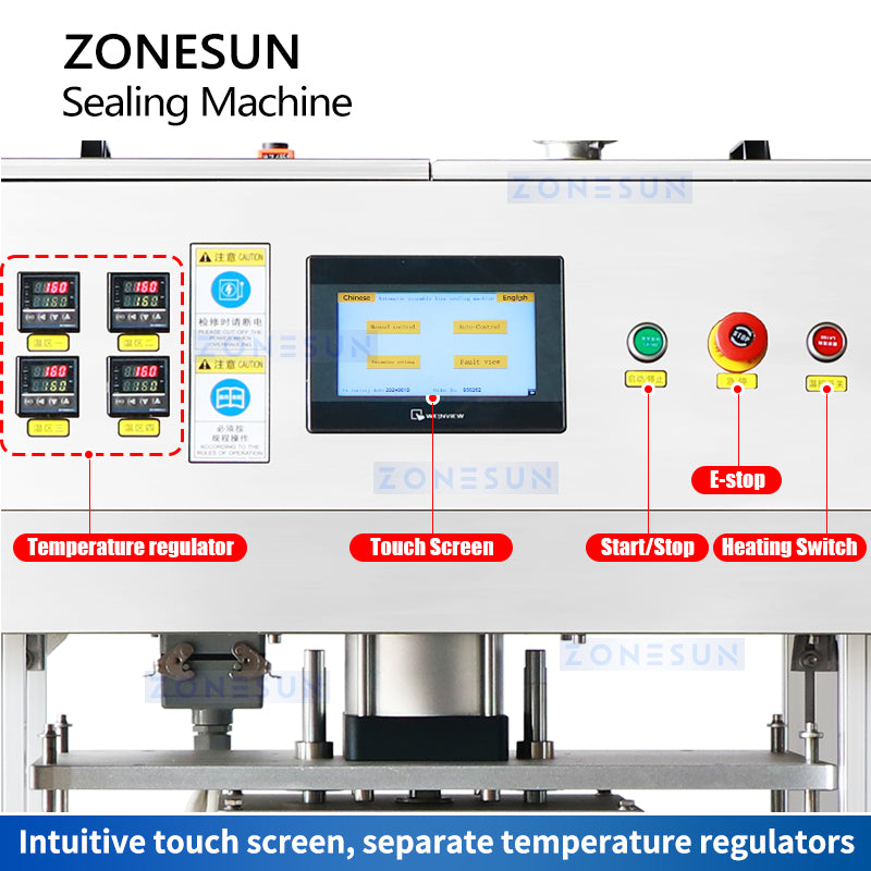 Zonesun ZS-FKR4T Automatic Foil Sealing Machine Control Panel