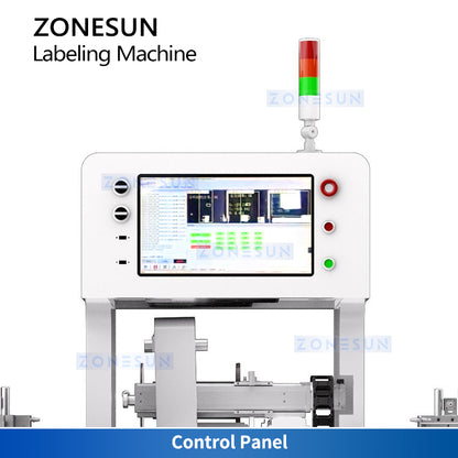 Zonesun ZS-STB1 CCD Visual Inspection Labeling Machine with Feeder and Accumulator