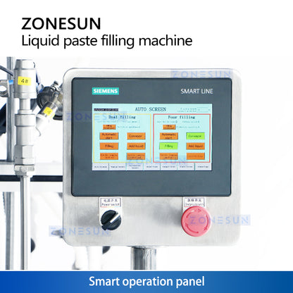 Zonesun ZS-SVYT4D Dual System Filling Machine Touch Screen