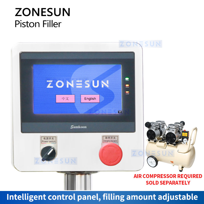 Zonesun ZS-YT1T-1PX Servo Piston Filler