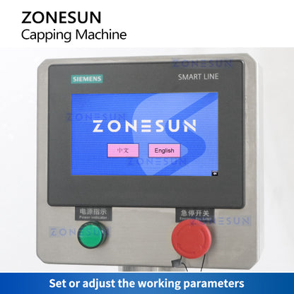 Zonesun Twist Off Capping Machine Control Panel