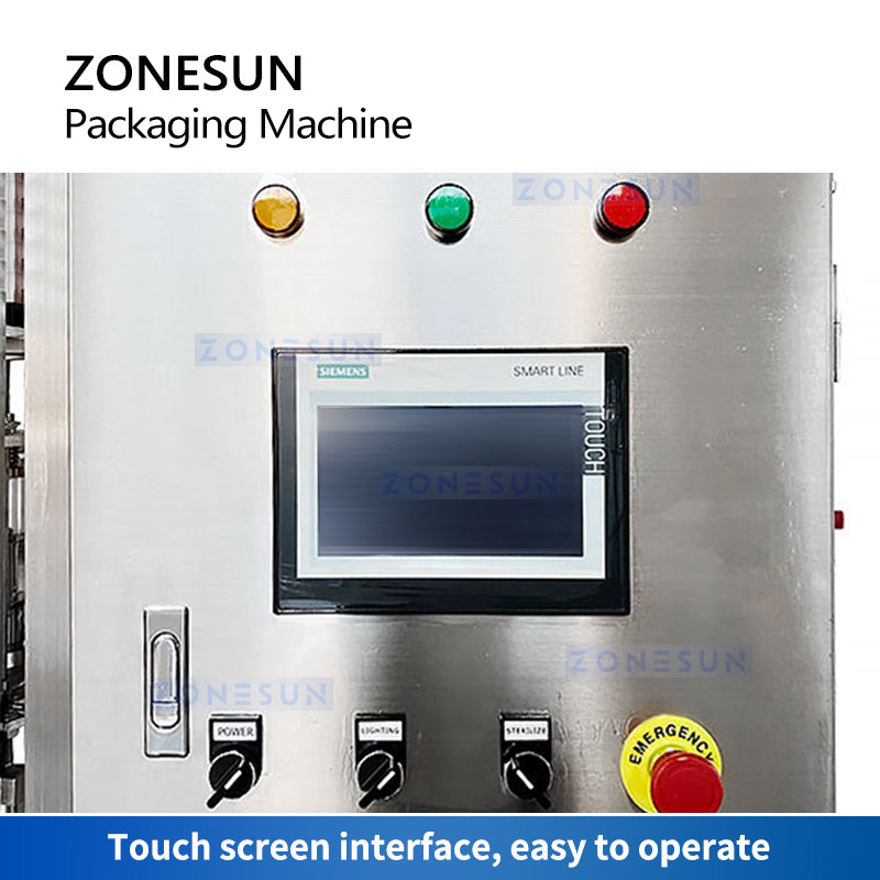 Zonesun Spout Pouch Filling and Capping Machine Touch Screen