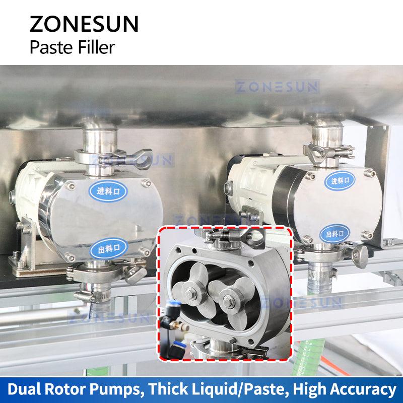 ZONESUN ZS-DTGT900U2 Thick Liquid Filling Machine Rotor Pump