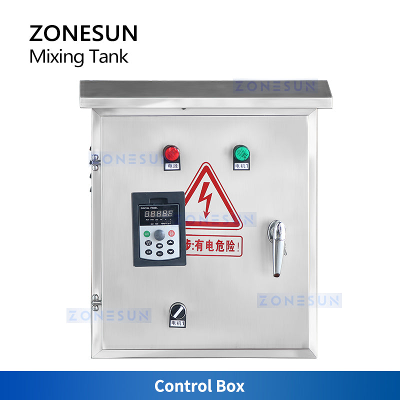 ZONESUN ZS-PPMT1500L Chemical Mixing Tank with Agitator PP Industrial Blender