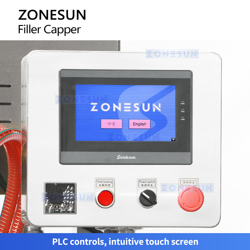 Zonesun ZS-FAL180B10 Piston Filler & Steam Vacuum Capper