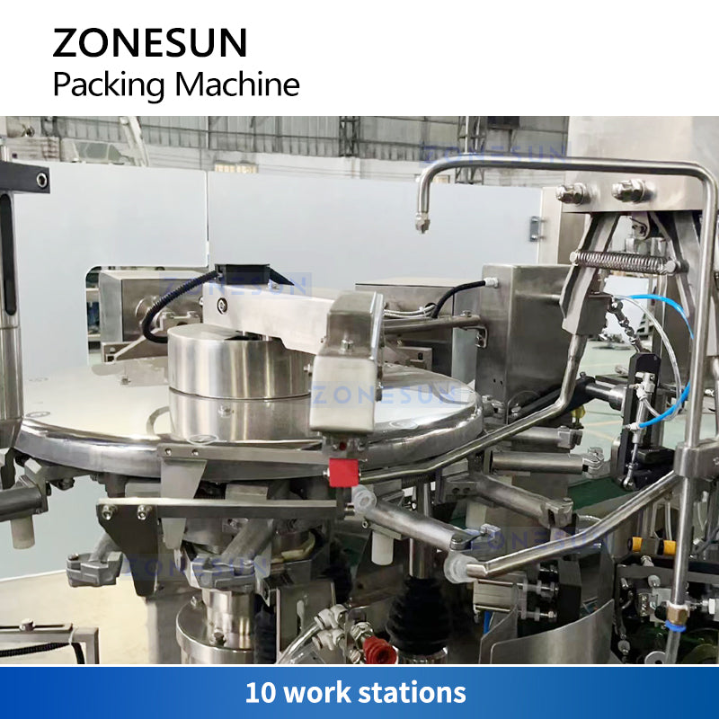 Zonesun Spout Pouch Packaging Machine ZS-BZJ10P Stations