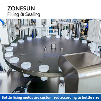 ZONESUN ZS-AFC5 Máquina automática de llenado y sellado de botellas de ampollas a pequeña escala de 2 cabezales