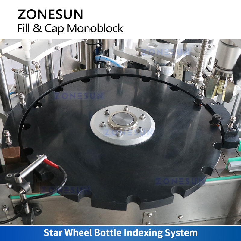ZONESUN ZS-AFC28 Automatic Bottle Filling and Capping Machine Star Wheel