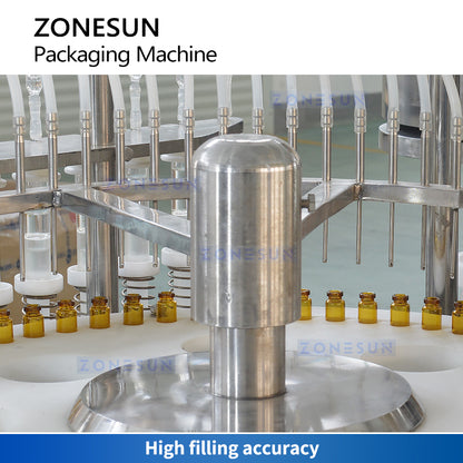 ZONESUN Automatic Vial Filling and Sealing Machine Ampoule Bottles Oral Solutions Packaging Equipment ZS-AFC12P
