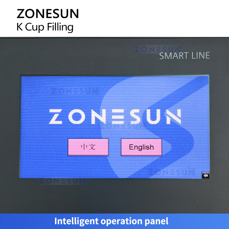 Zonesun ZS-KCFC2 Coffee K Cup Filling Machine Monoblock Control Panel