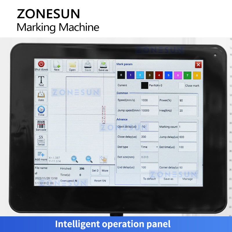 Zonesun ZS-LMR1 Laser Coder Touch Screen