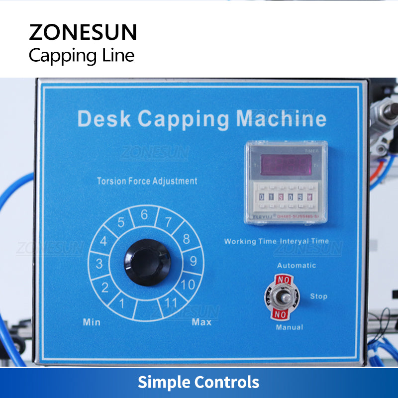 Zonesun ZS-XG6100C Automatic Screw Capping Machine Control Panel