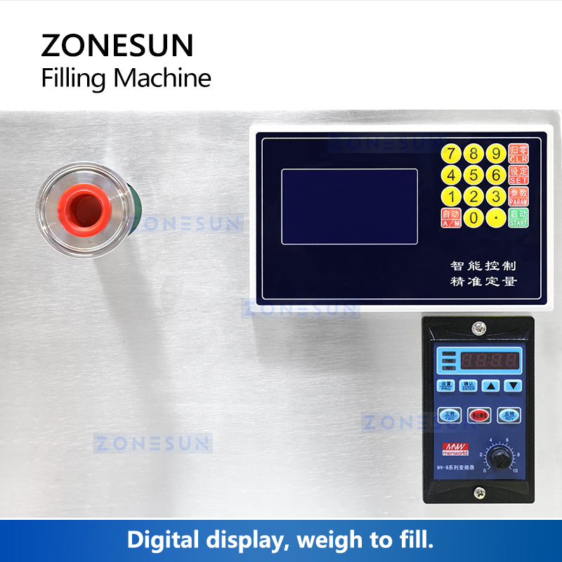 ZONESUN ZS-GPW1 Bomba de Engrenagem de Alta Taxa de Folw Máquina de Pesagem de Líquido 