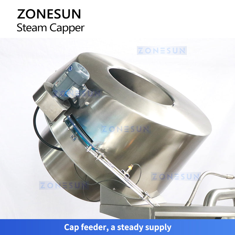 Zonesun ZS-XG01 Steam Vacuum Capping Machine Cap Feeder