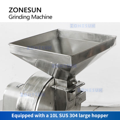 ZONESUN Chili Powder Grinder Ultra Fine Powder Grinding Machine ZS-PGM320