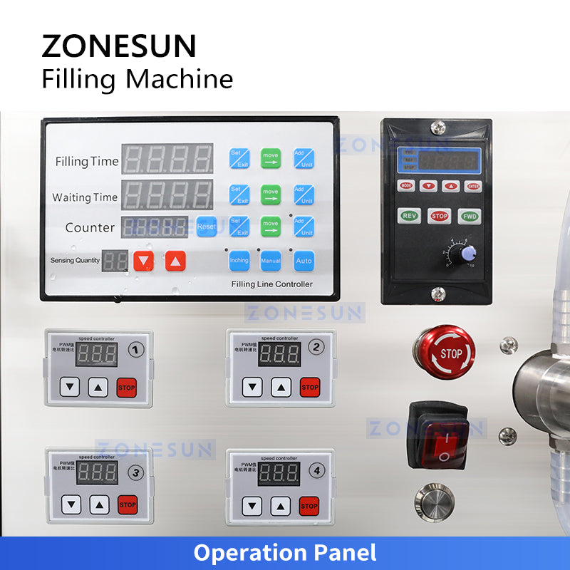 Zonesun ZS-DTMP4 Automatic Magnetic Pump Liquid Filler Control Panel