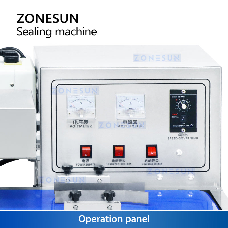 Zonesun ZS-FK3000 Tabletop Continuous Induction Sealer Operation Panel