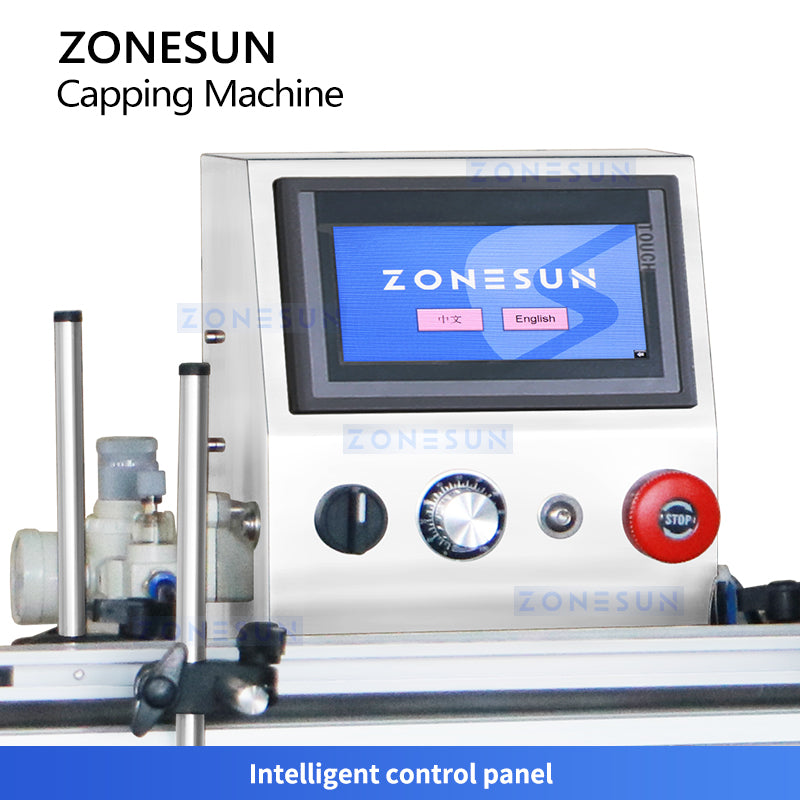 Zonesun ZS-XG1870 4-wheel Bottle Capping Machine Control Panel