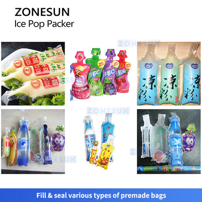 Zonesun ZS-FS8 Ice Pop Packer | Stick Packing Machine