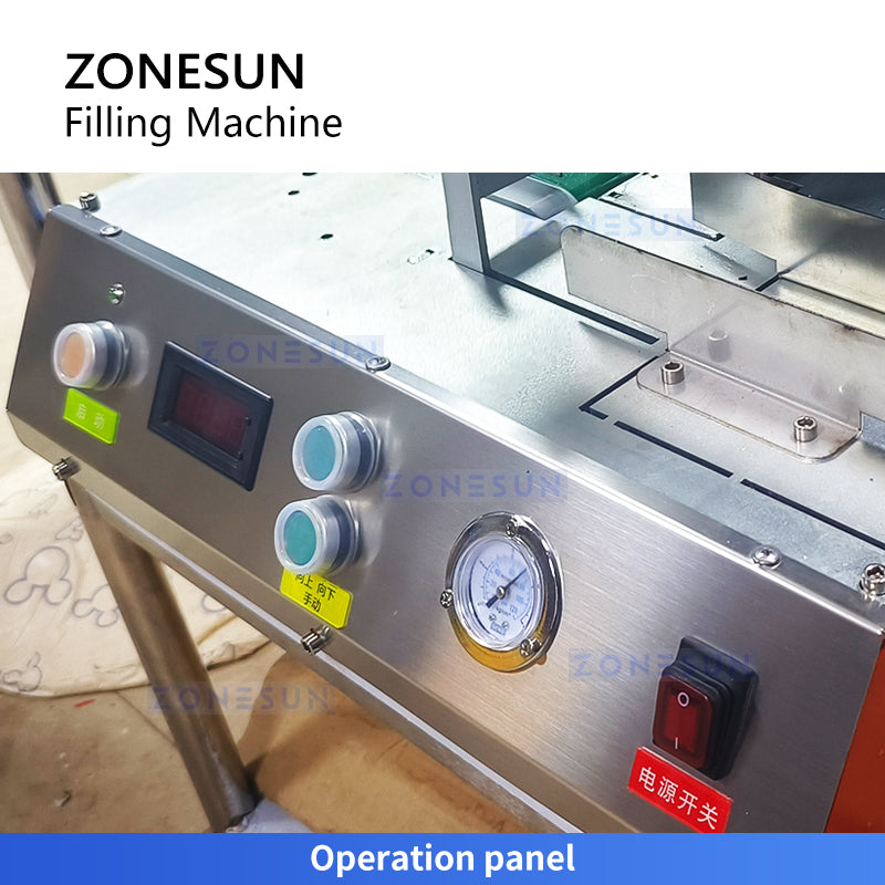 Zonesun ZS-AQF1 Automatic Aerosol Spray Can Filling Machine Operation Panel