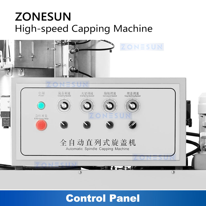 Zonesun High Speed Capping Machine ZS-FXZ101 Consoles