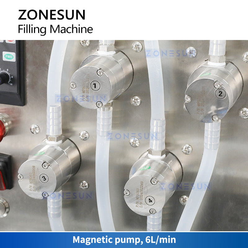 Zonesun ZS-DTMP4D Liquid Filling Machine Magnetic Pumps