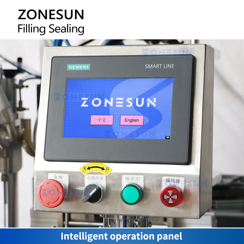 Zonesun ZS-FS007U Tube Filling & Sealing Monoblock Touch Screen