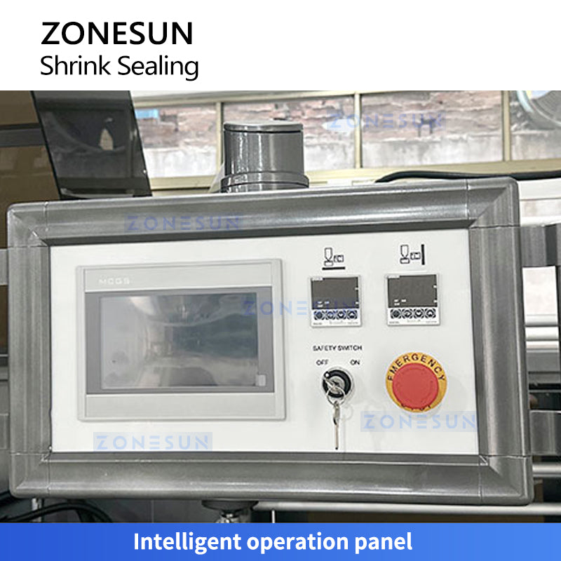 Zonesun ZS-FM400 High Speed Heat Shrink Wrap Machine Operation Panel