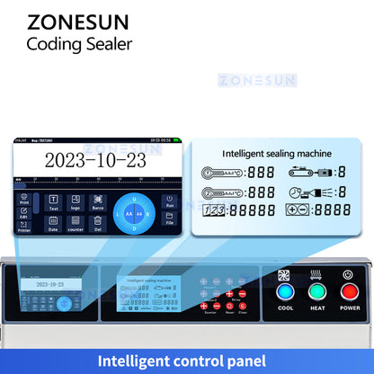 Zonesun ZS-LWCSM2 Vertical and Horizontal Continuous Band Sealer Control Panel